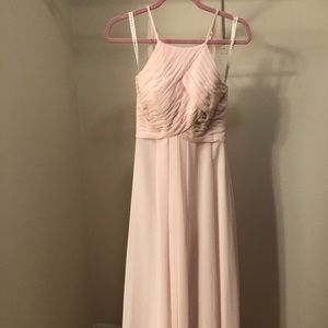 Azazie Ginger Blushing Pink bridesmaid dress